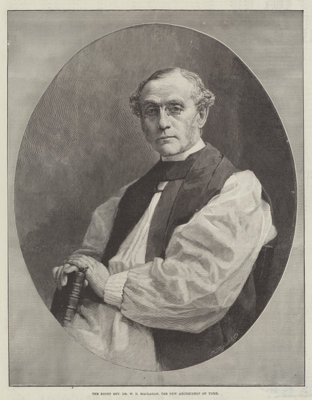 Den høyre pastor Dr W D Maclagan, den nye erkebiskopen av York (gravering) av English School