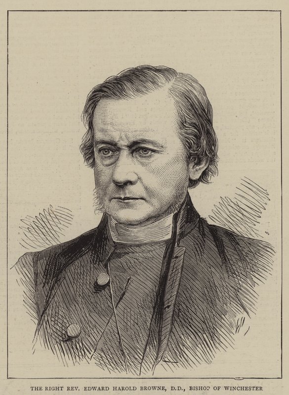Høyre pastor Edward Harold Browne, DD, biskop av Winchester (gravering) av English School