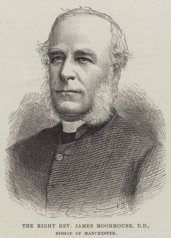 Den høyre pastor James Moorhouse, DD, biskop av Manchester (gravering) av English School