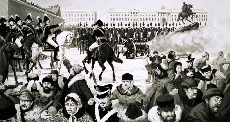 The Rise and Fall of the Romanovs: The Wars with the West (gouache på papir) av English School