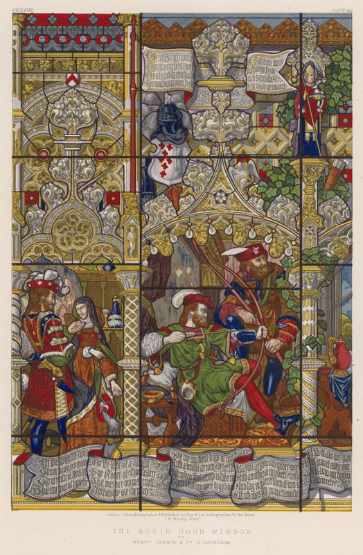 The Robin Hood Window av Mrs Chance and Co, Birmingham av English School