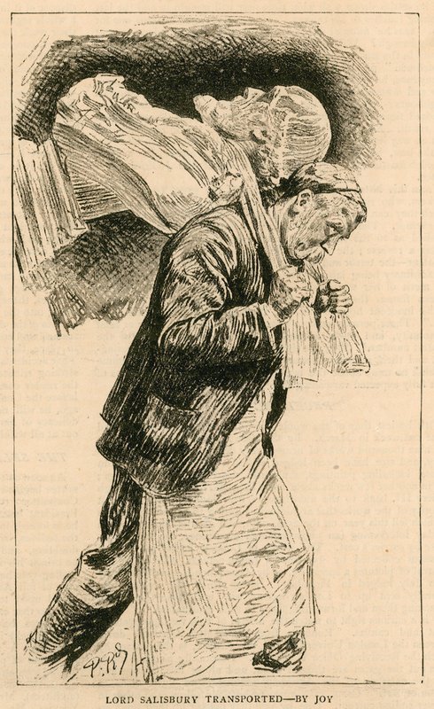 Det kongelige akademi; London; Lord Salisbury fraktet - med glede av English School