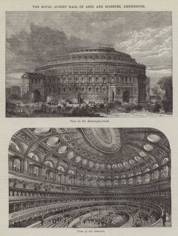 Royal Albert Hall of Arts and Sciences, Kensington (gravering) av English School