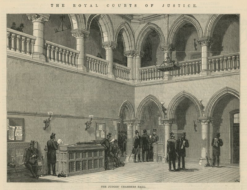 The Royal Courts of Justice: The Judges Chambers Hall av English School