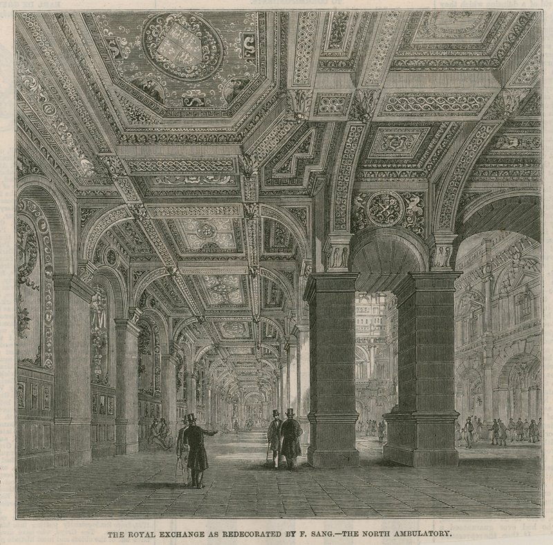 The Royal Exchange som omdirigert av F Sang - nordambulatoriet av English School