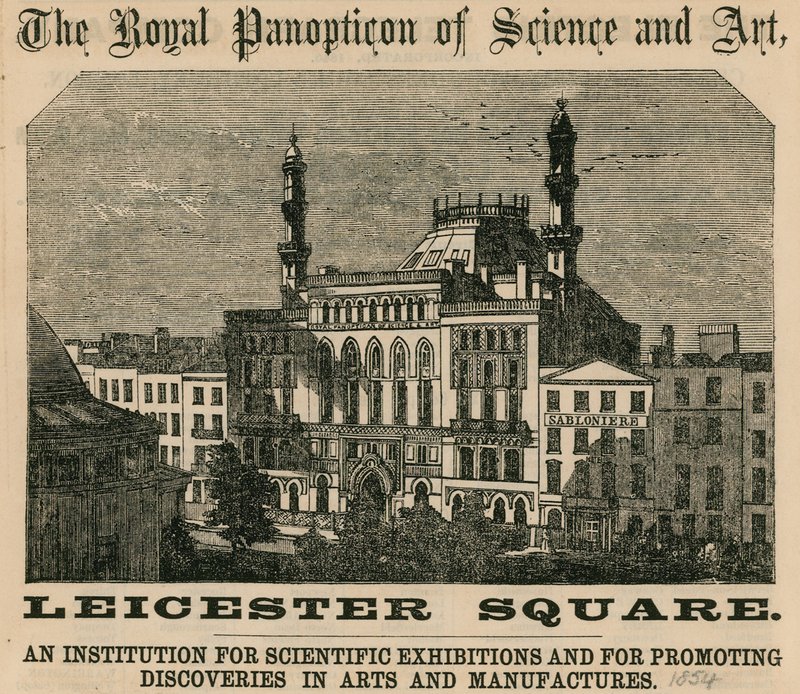 The Royal Panopticon of Science and Art, Leicester Square, London av English School