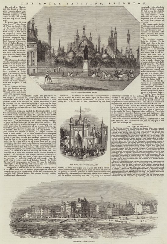 The Royal Pavilion, Brighton (gravering) av English School