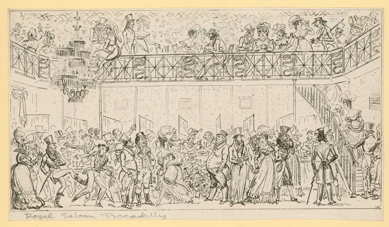 The Royal Saloon, Piccadilly, London av English School