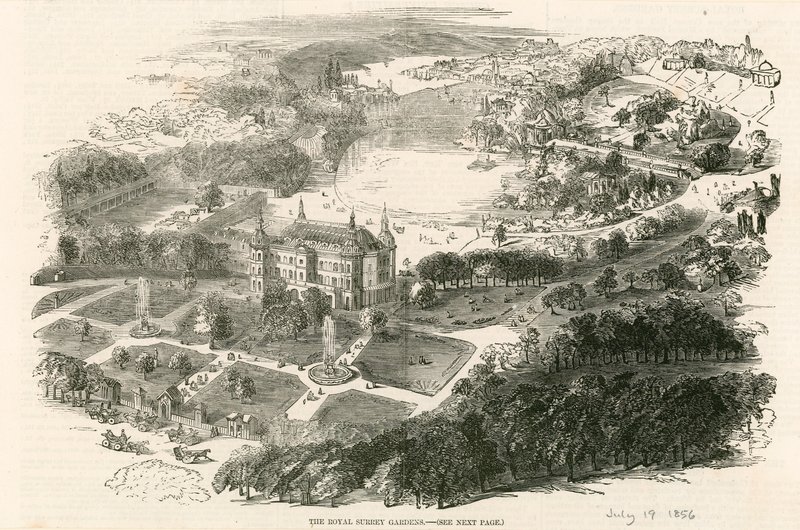 The Royal Surrey Gardens (Surrey Zoological Gardens), London av English School
