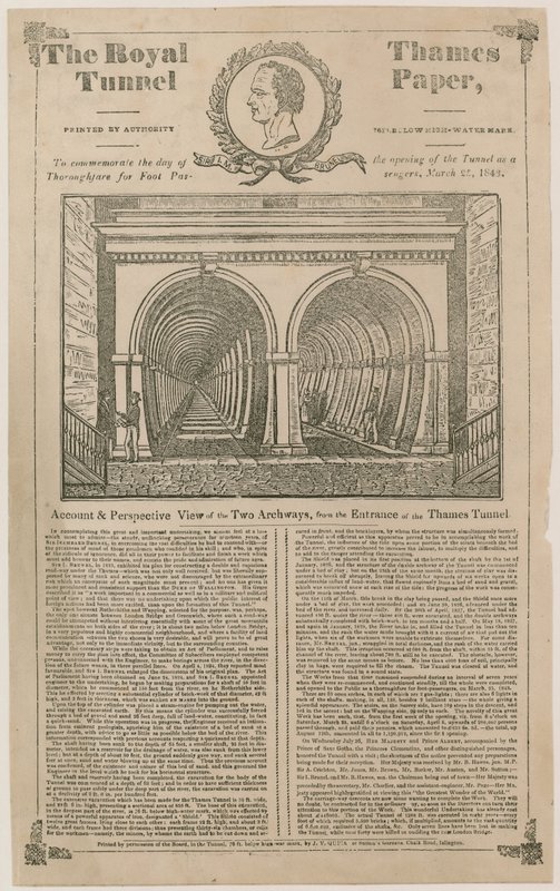The Royal Thames Tunnel Paper av English School