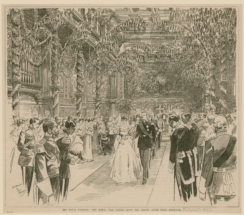 Det kongelige bryllup, 23. juli 1896 av English School