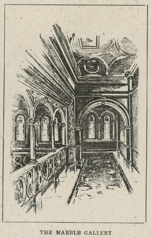 Russell Hotel, Russell Square: Marmorgalleriet (gravering) av English School