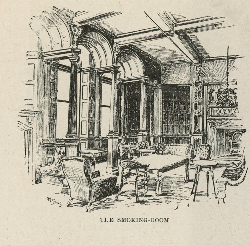 The Russell Hotel, Russell Square: The Smoking Room av English School