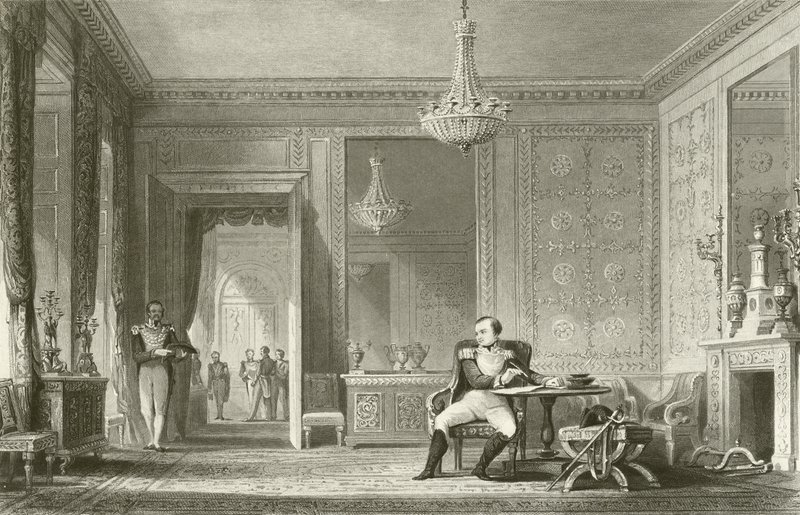 Salongabdikasjonen, Fontainebleau av English School