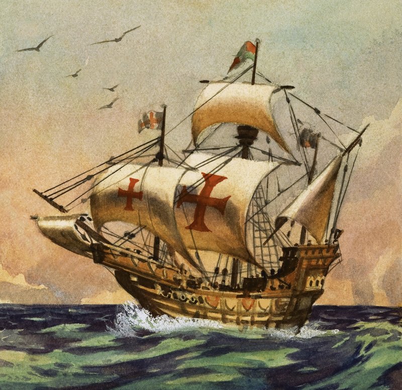 Santa Maria som i 1492 tok Columbus til den nye verden av English School