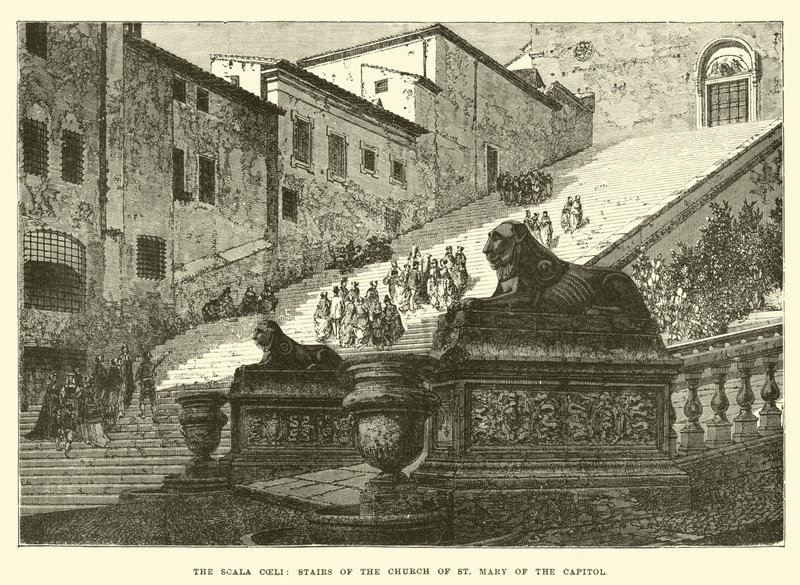 Scala Coeli, trappene til kirken St Mary of the Capitol av English School