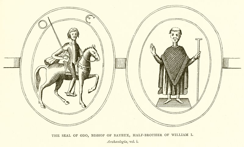 The Seal of Odo, biskop av Bayeux, halvbror til William I av English School