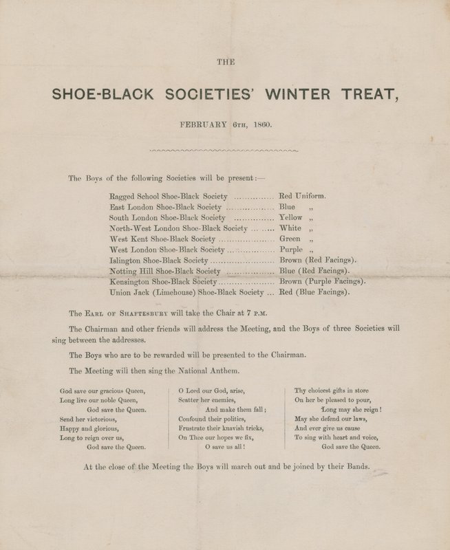 The Shoes-Black Soceties Winter Treat av English School