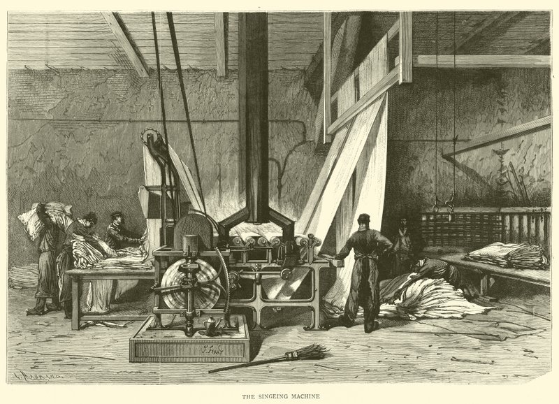 The Singeing Machine (gravering) av English School