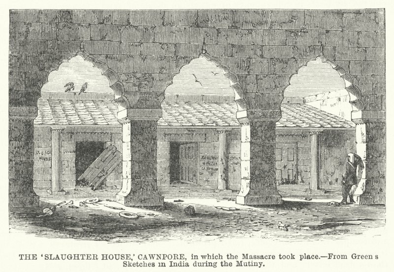 "Slaughter House", Cawnpore, der massakren fant sted av English School