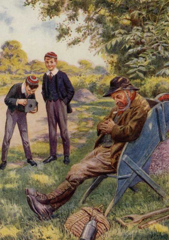 Tornerose (farge litho) av English School