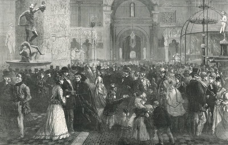 South Kensington Museum på pinsedag av English School