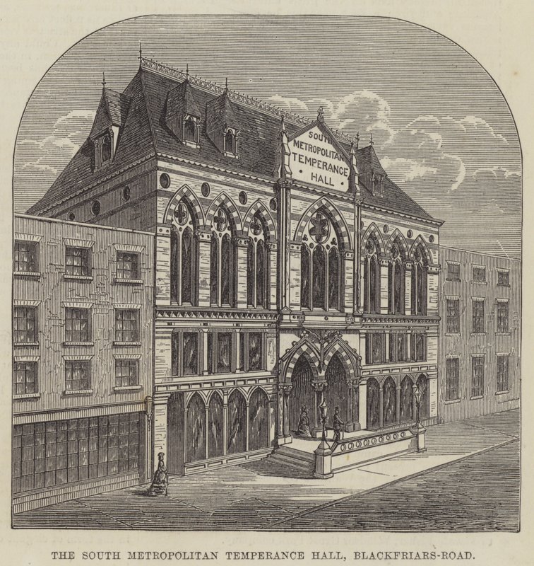 South Metropolitan Temperance Hall, Blackfriars-Road (gravering) av English School