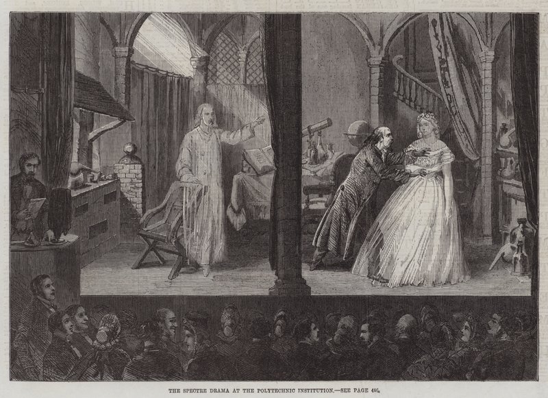 The Spectre Drama ved Polytechnic Institution (gravering) av English School