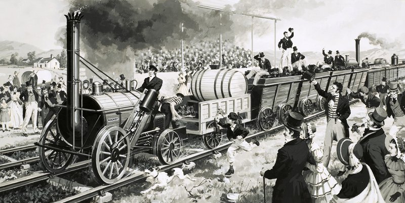 The Story of Steam: Trains on Trial. Stephensons "Rocket" av English School