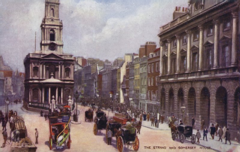 Strand og Somerset House av English School