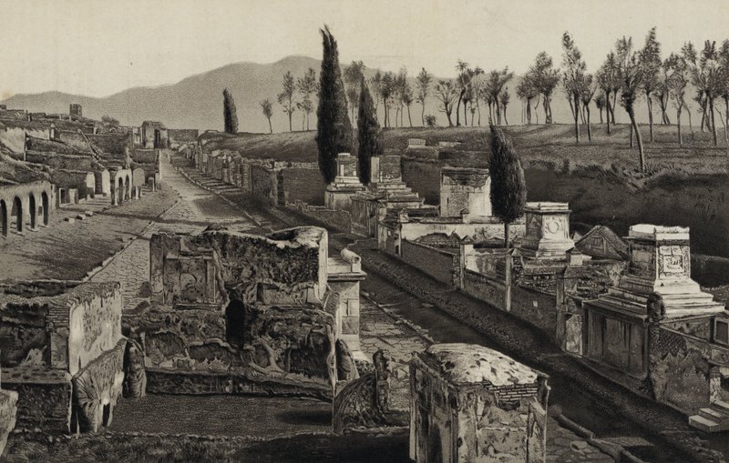 The Street of Tombs, Pompeii av English School