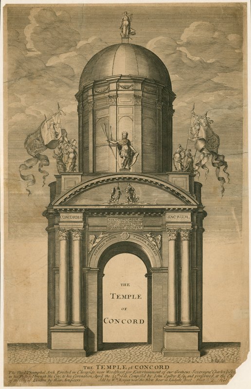 The Temple of Concord, Cheapside, London av English School