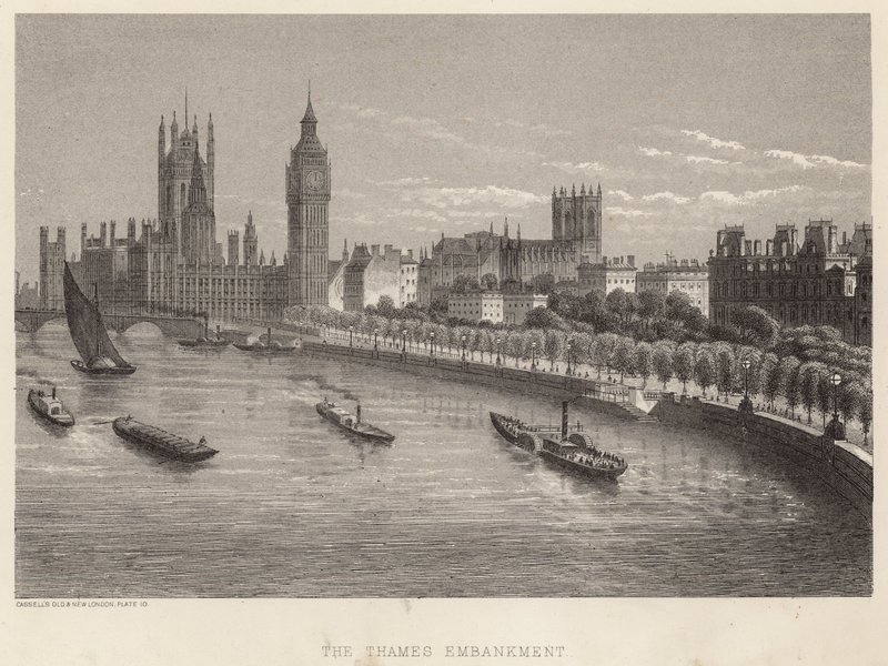 The Thames Embankment, London av English School