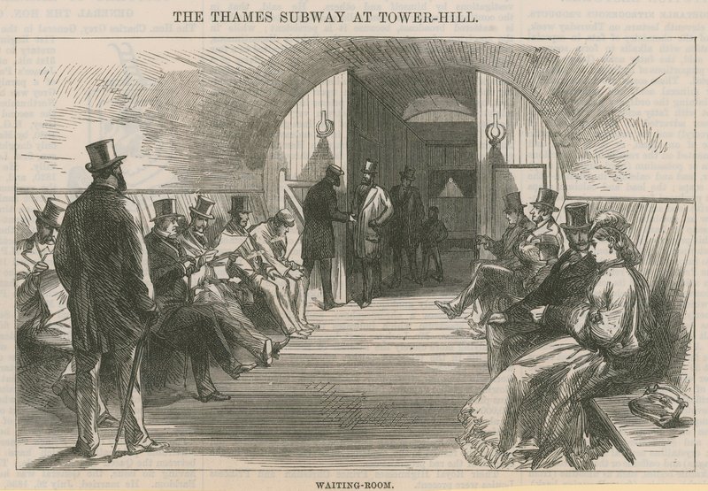 Themsen Subway ved Tower Hill av English School