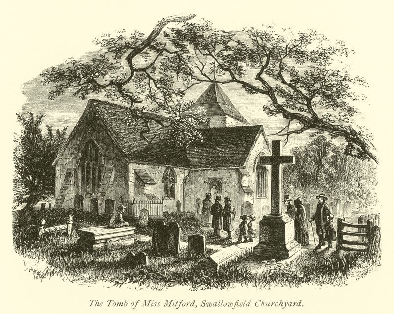 The Tomb of Miss Mitford, Swallowfield Churchyard av English School