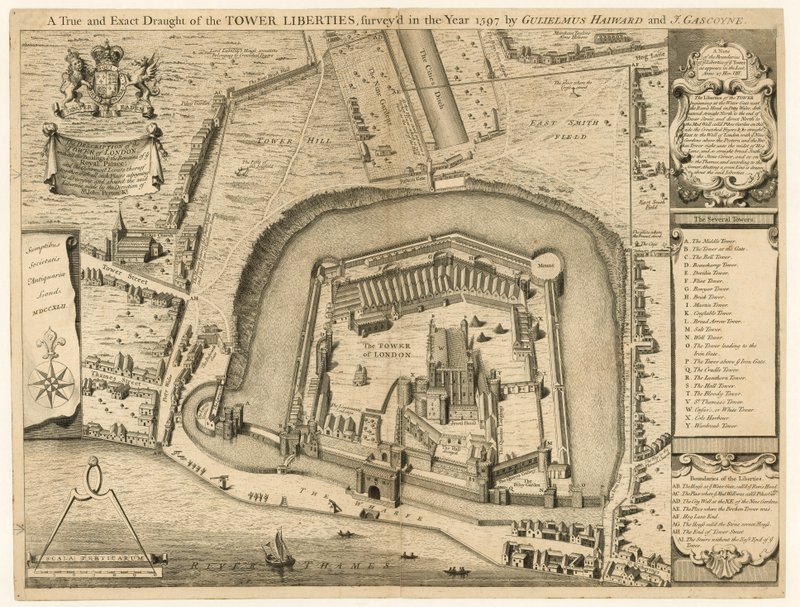 Tower of London undersøkte i 1597 av English School