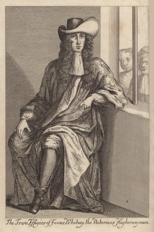 The True Effigies of Fames Whitney, den beryktede Highwayman av English School