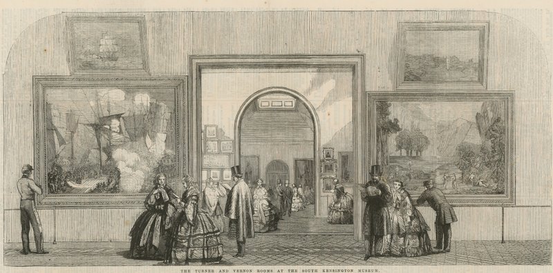 Turner og Vernon-rommene på South Kensington Museum av English School
