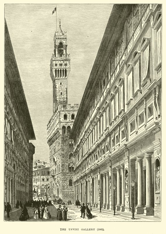 Uffizi-galleriet, 1865 av English School