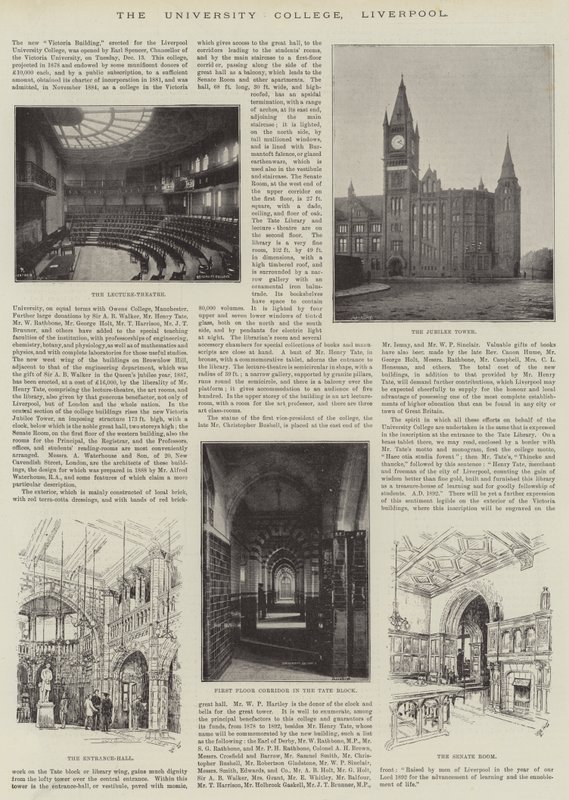 University College, Liverpool (gravering) av English School