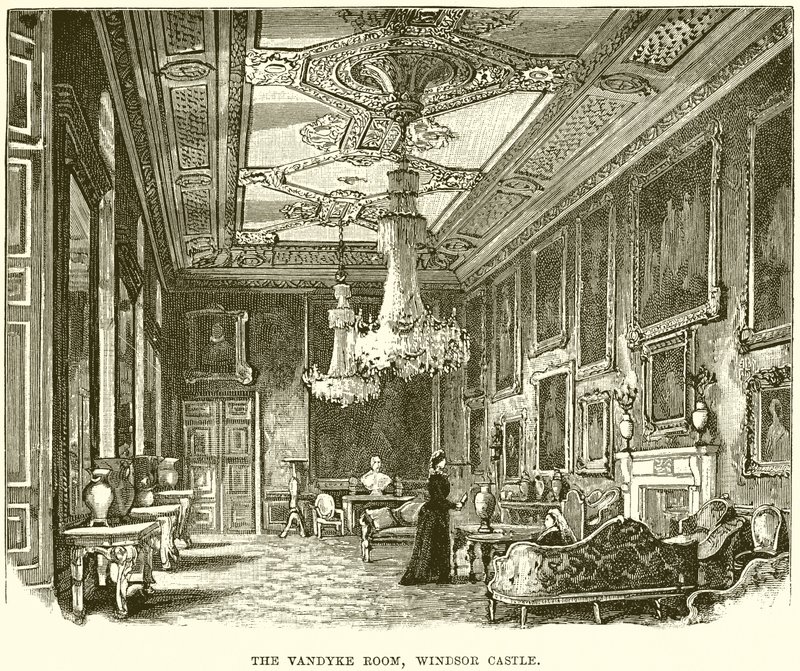 Vandyke-rommet, Windsor Castle av English School