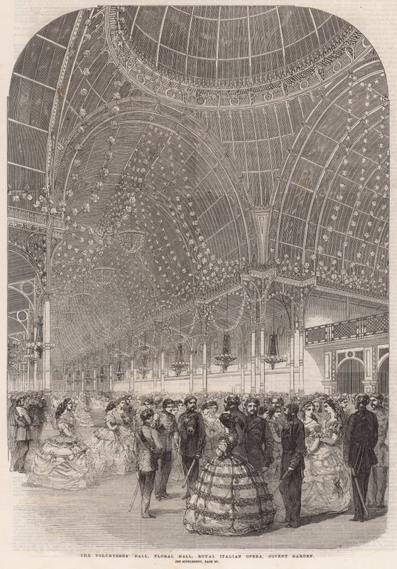 The Volunteers Ball, Floral Hall, Royal Italian Opera, Covent Garden av English School