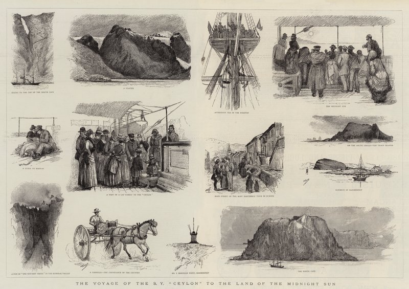 Reisen til SY "Ceylon" til Midnattssolens land (gravering) av English School