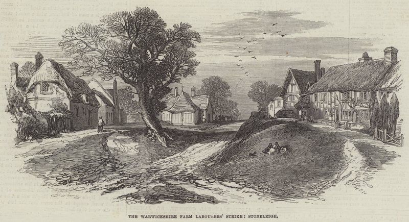The Warwickshire Farm Labourers' Strike, Stoneleigh (gravering) av English School