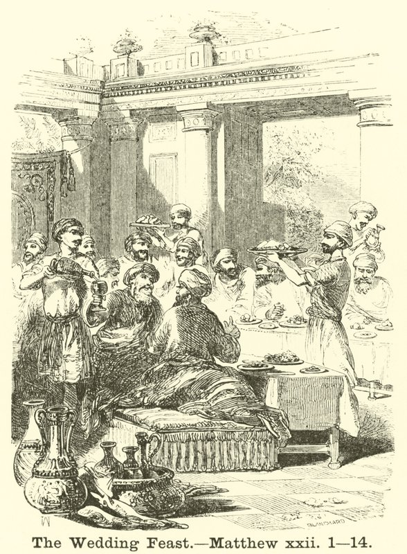 Bryllupsfesten, Matteus, xxii, 1, 14 av English School