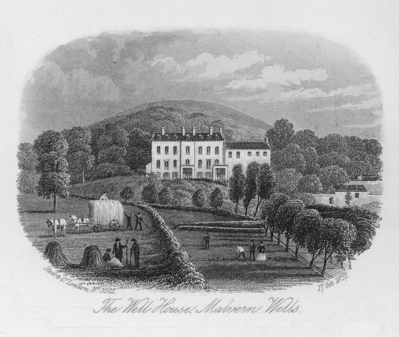 The Well House, Malvern Wells (gravering) av English School