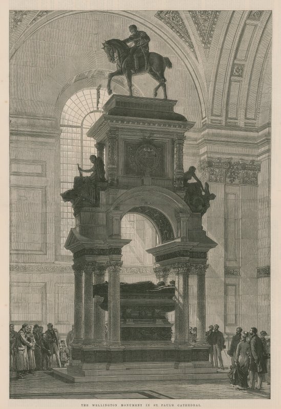 Wellington-monumentet i St Pauls Cathedral av English School