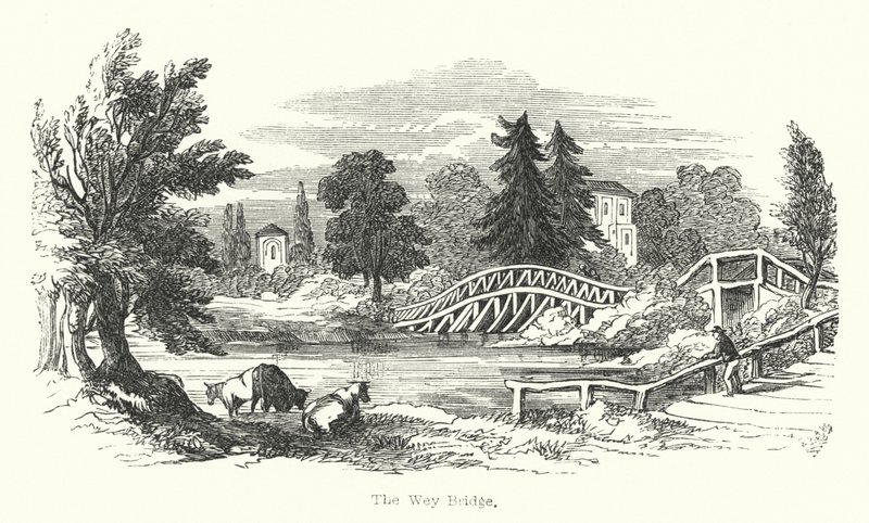 Wey Bridge (gravering) av English School