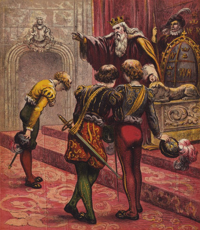 Den hvite katten (farge litho) av English School