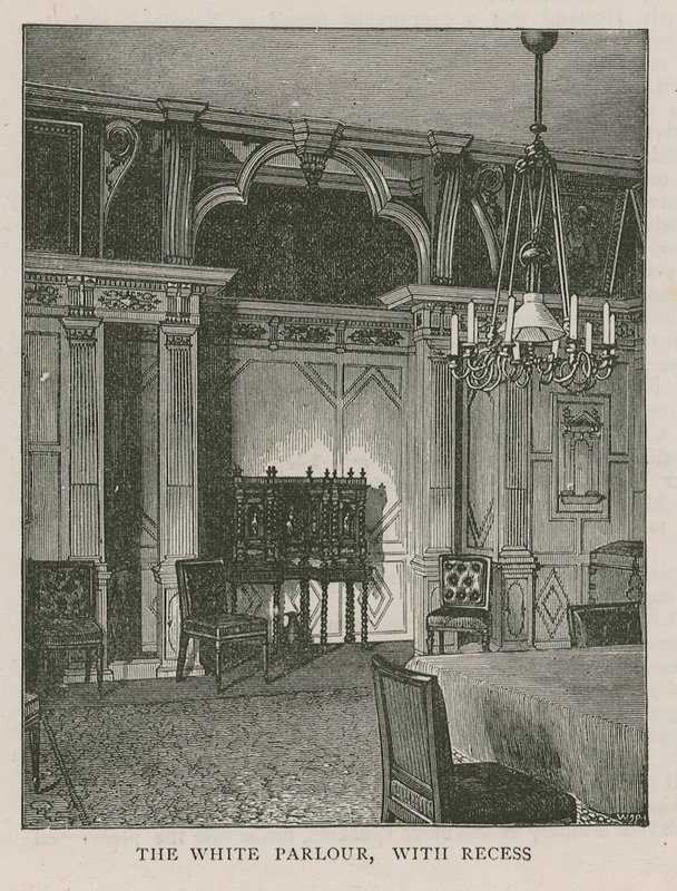 The White Parlour, med fordypning, Holland House av English School